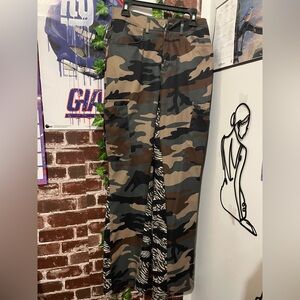 brown and green camo cargo pants